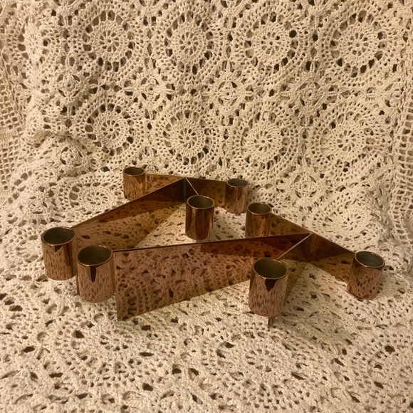 NWOT Georg Jensen Denmark Candlestick Holders - Set of 2 - Bronze Gold - Urkiola - Picture 4 of 15